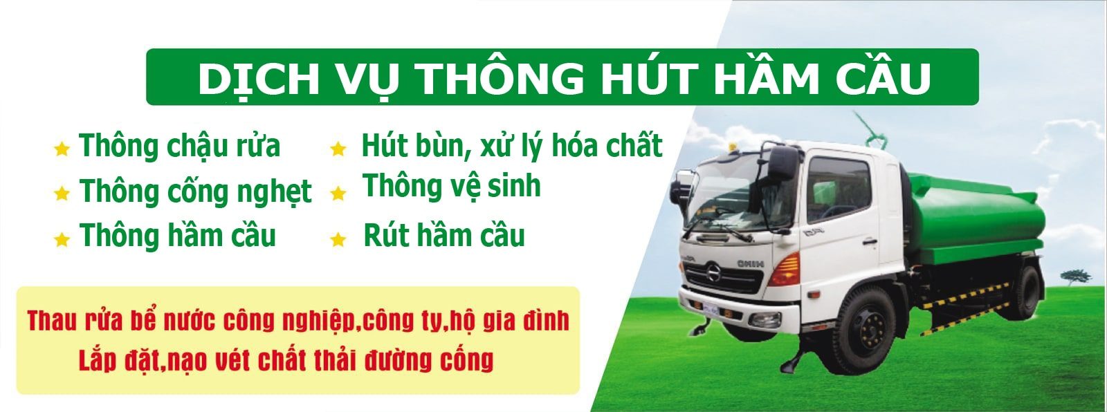 Dịch vụ hút hầm cầu giá rẻ tại Tiên Phước Quảng Nam